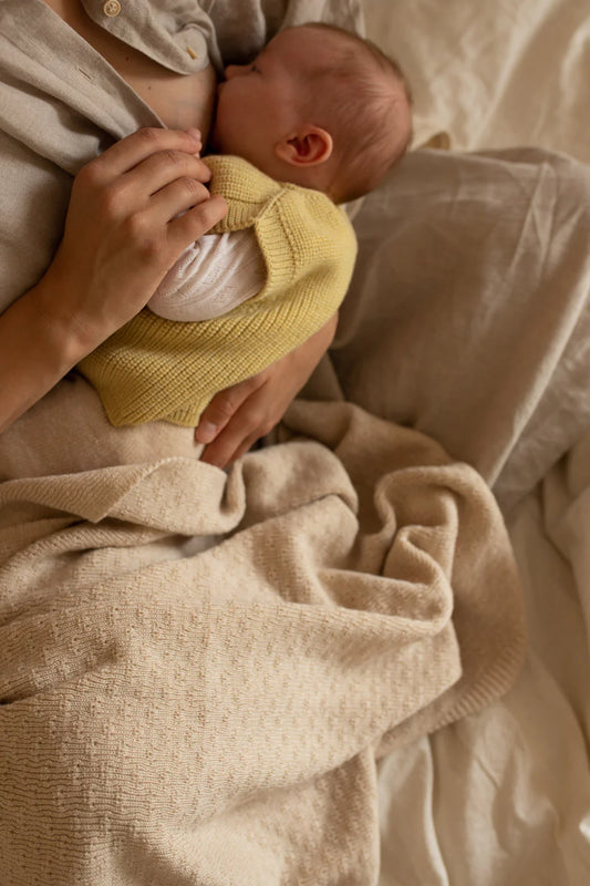 Hvid Weste Harvey Baby - Hellgelb