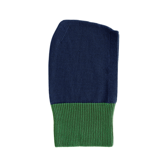 Hvid-Sturmhaube Eddy - Blau / Gras