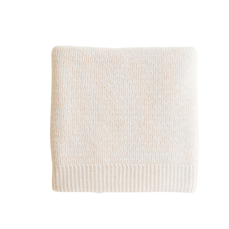Hvid Decke Dora - Creme