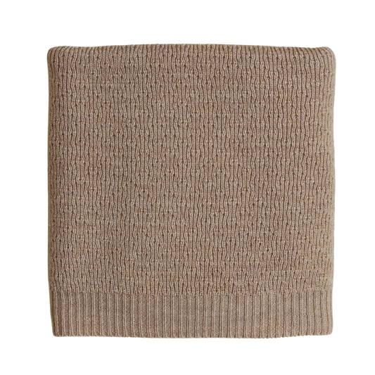 Hvid Decke Dora - Sand