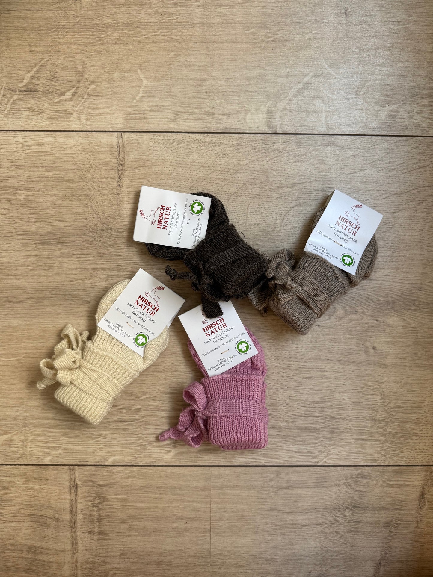 Hirsch Natur Schleifensocken - Savanne