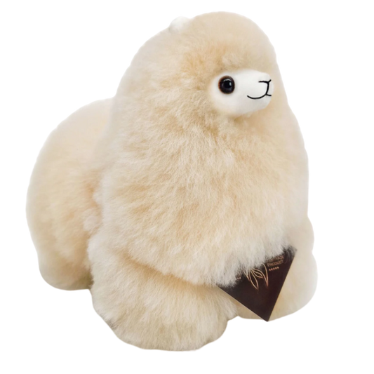 Inkari mini naturals alpaca knuffel in de kleur blond - de Wevershoek