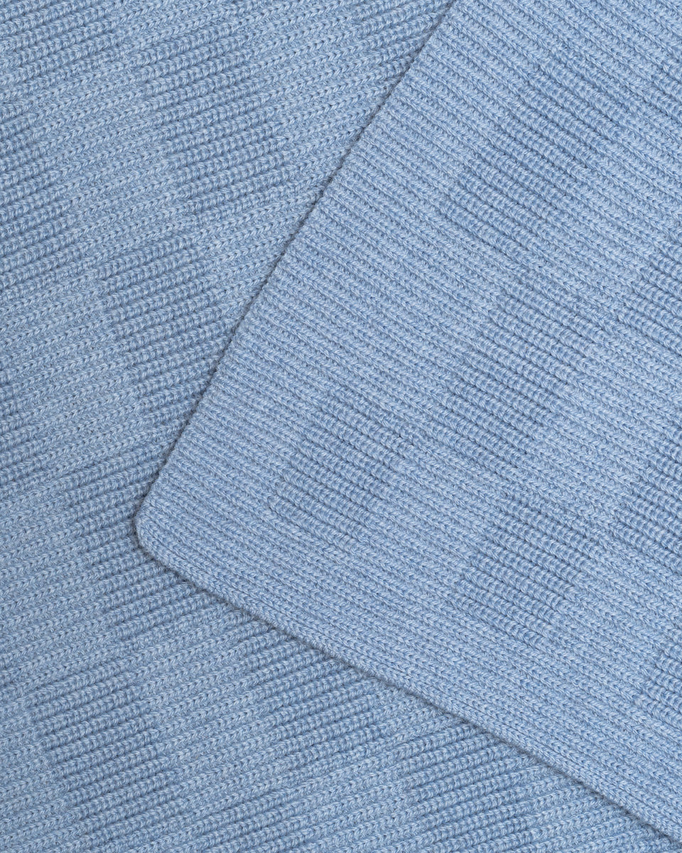 Hvid deken Ivy - Light Blue