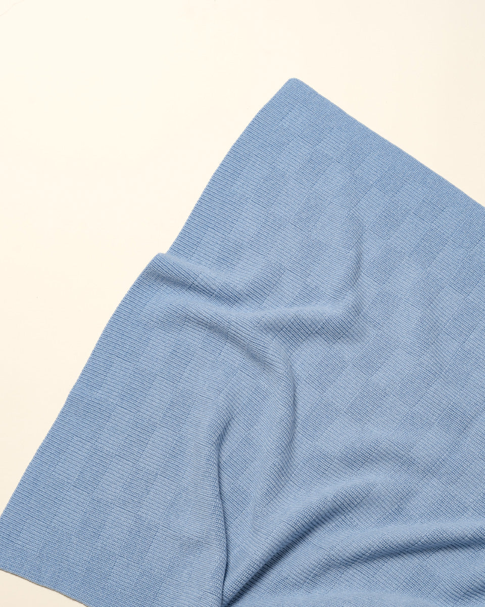 Hvid deken Ivy - Light Blue