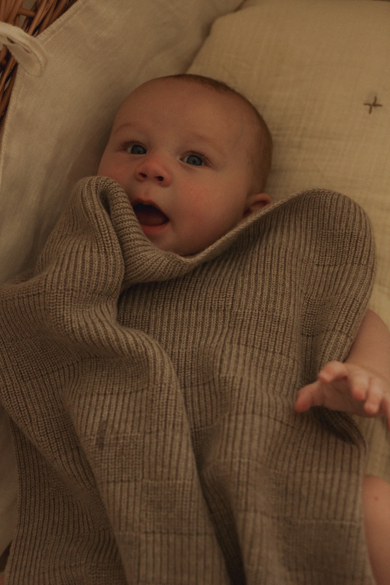 Hvid Decke Ivy - Pebble