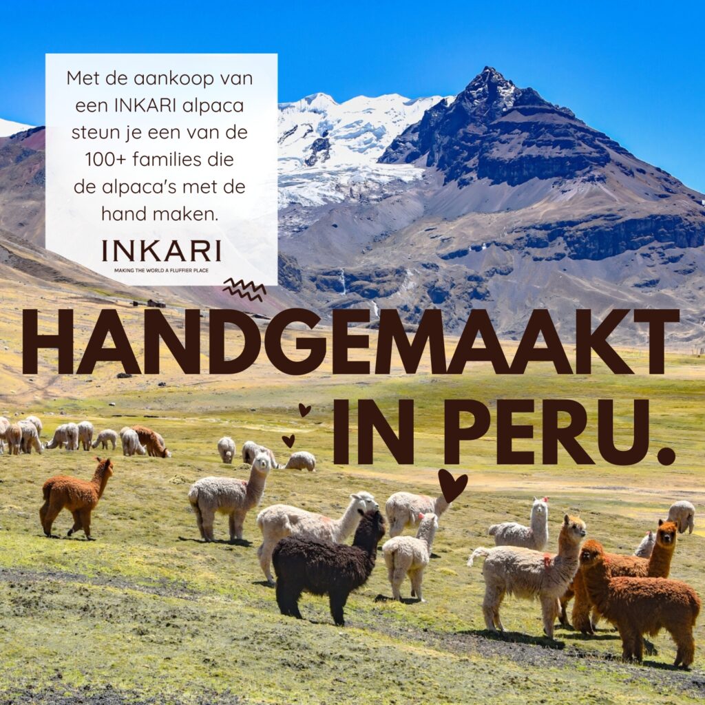 Inkari Alpaka Kuscheltier Mini Naturals - Sahara