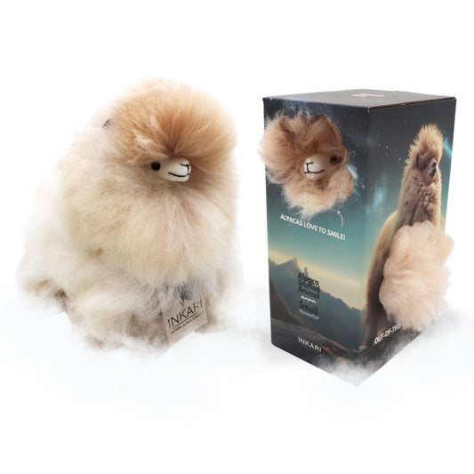 Inkari alpaca knuffel small monsterfluff - Sahara
