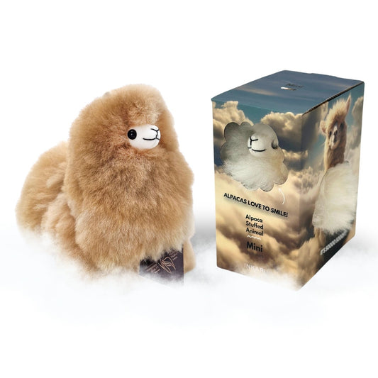 Inkari alpaca knuffel mini naturals - Sandstone