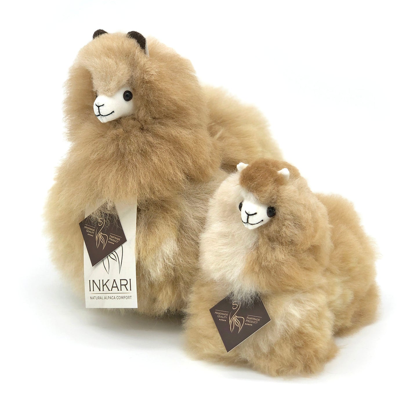 Inkari Alpaka Kuscheltier Mini Naturals - Blond