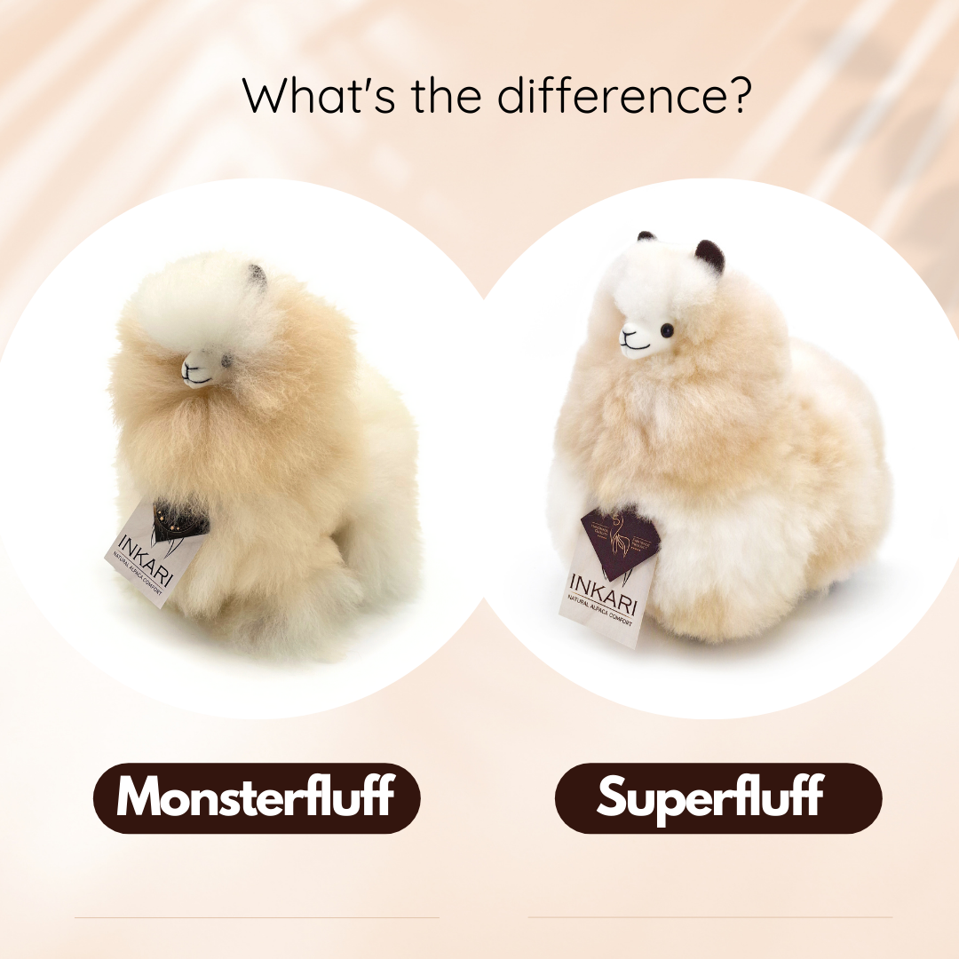 Inkari alpaca knuffel small monsterfluff - Sahara