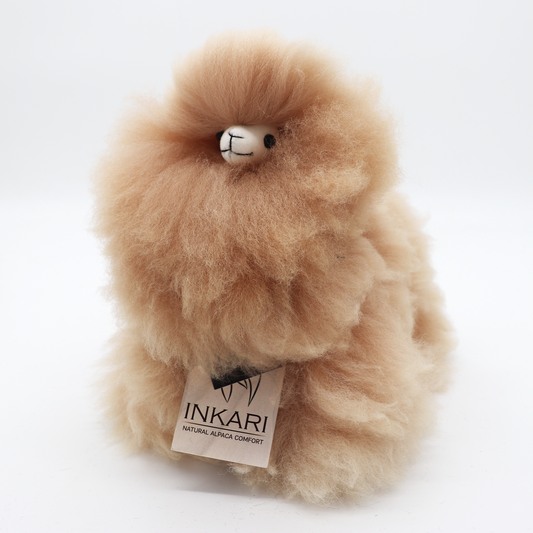 Inkari alpaca knuffel small monsterfluff - Sandstone