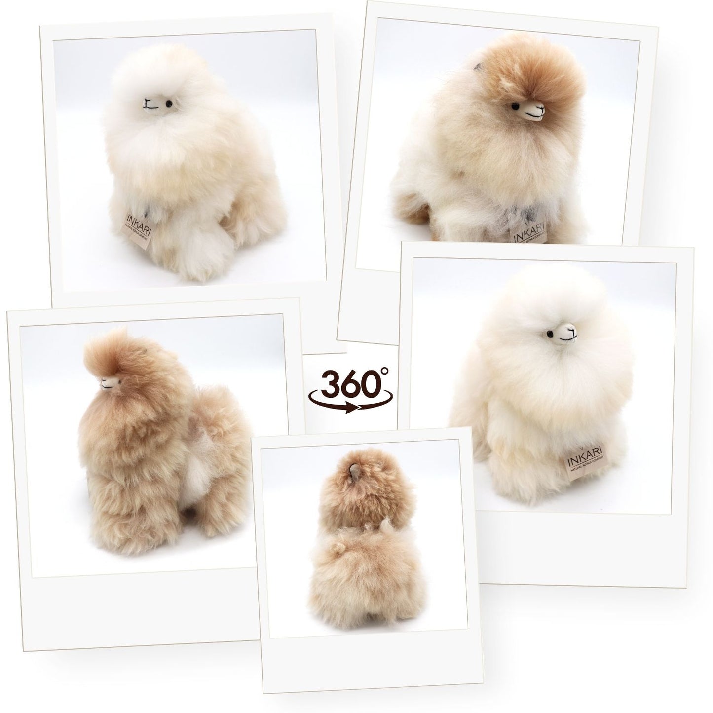 Inkari alpaca knuffel small monsterfluff - Sahara