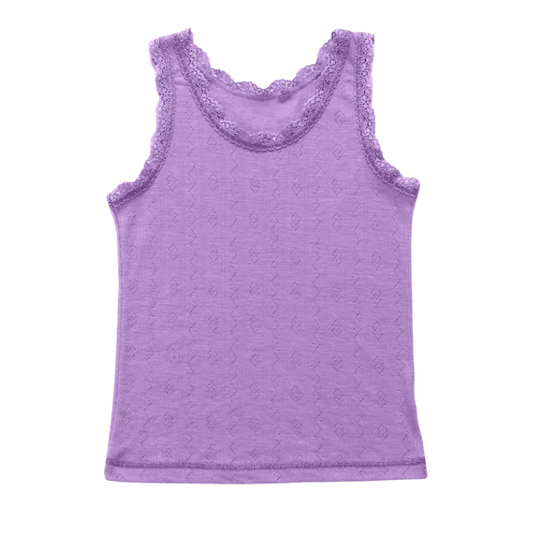 Joha Wolle/Seide Shirt Mädchen – Lila