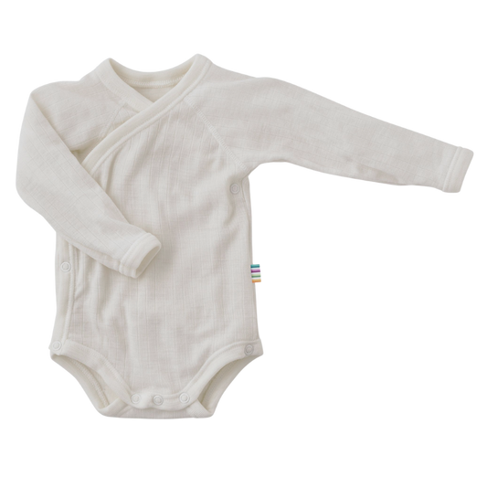 Joha wollen wikkelromper - Off white