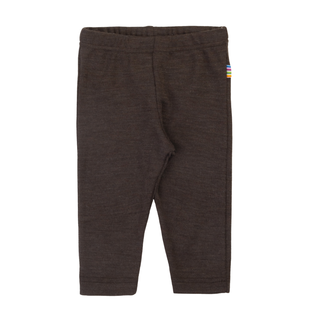 Joha wol/zijde legging - Dark Brown
