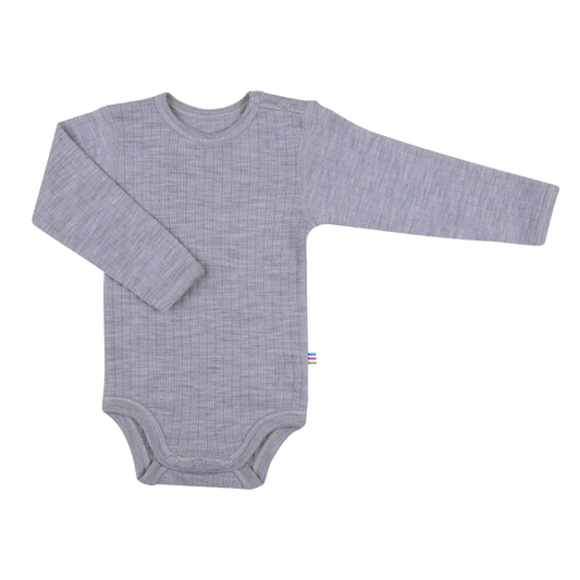Joha wollen romper - Light Grey Melange