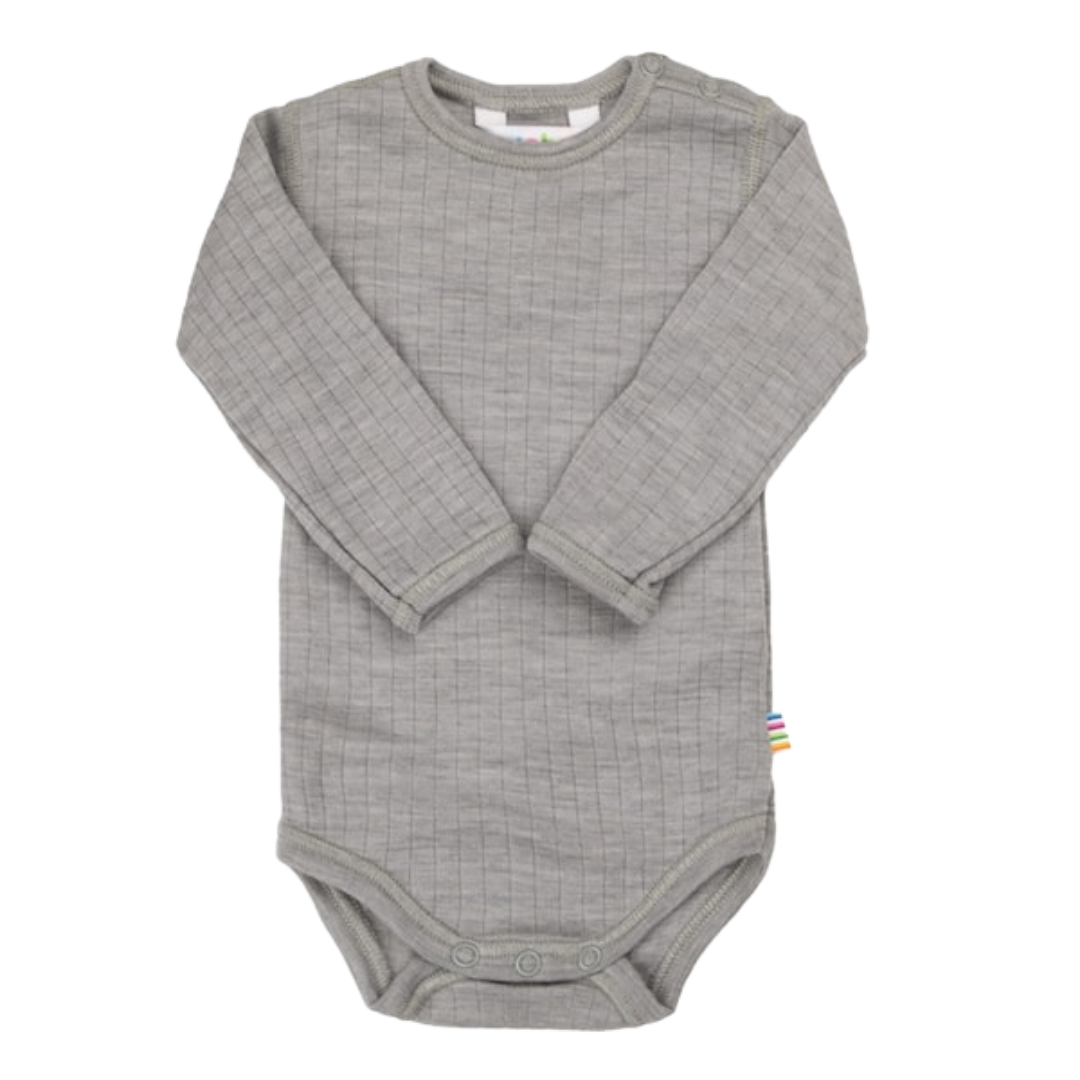 Joha wollen romper - Light Grey Melange