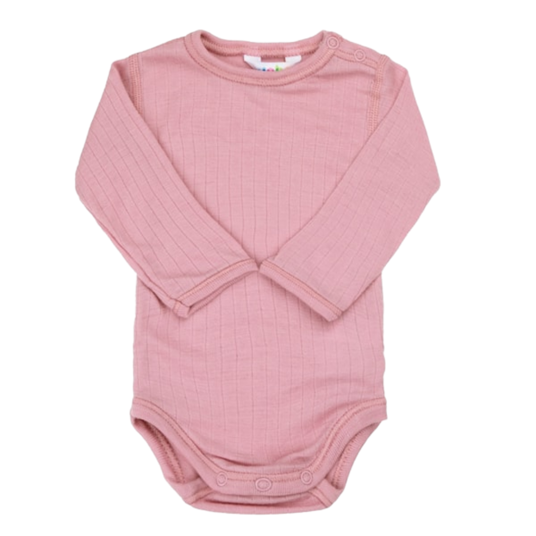 Joha wollen romper - Old rose