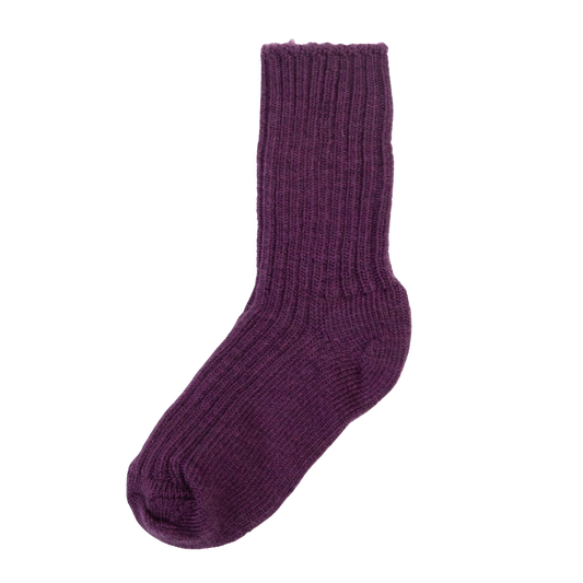 Joha wollen sokken - Aubergine Melange