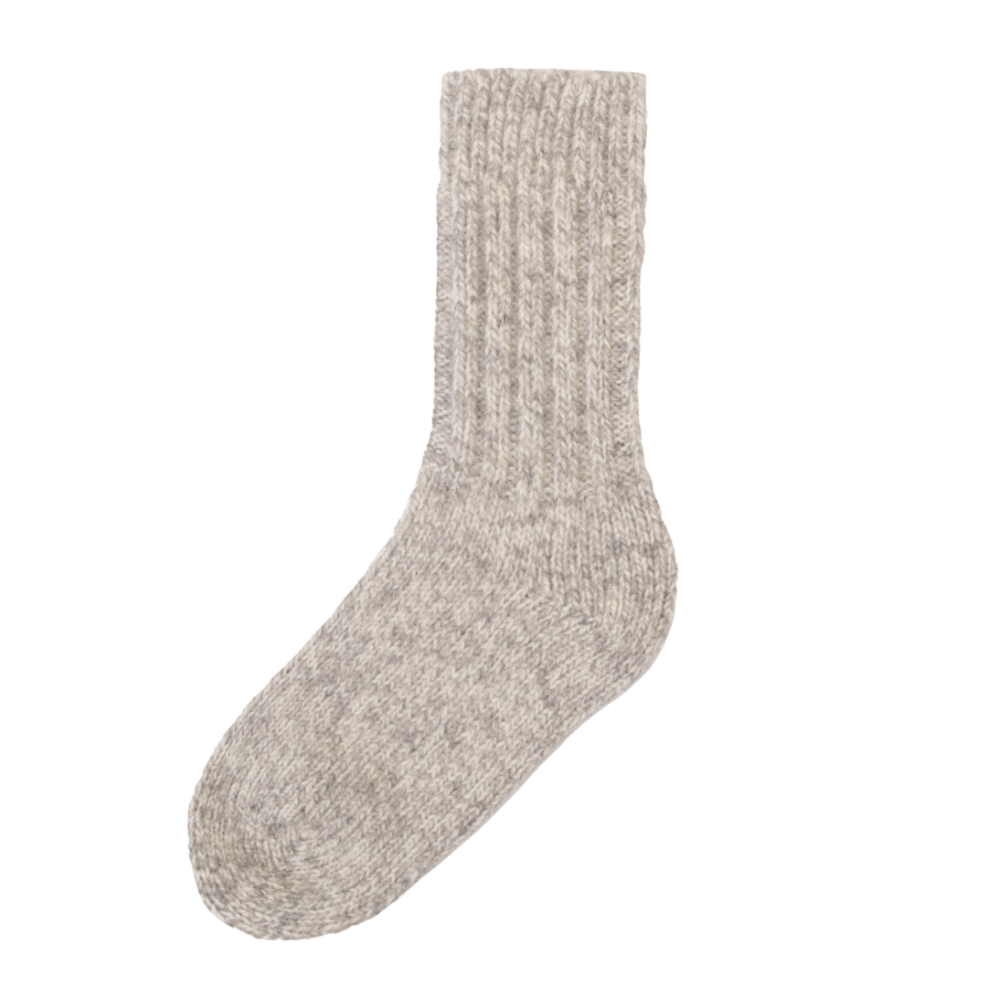 Joha wollen terry sokken - Grey Melange