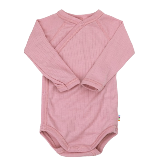 Joha wool wrap romper - Old rose