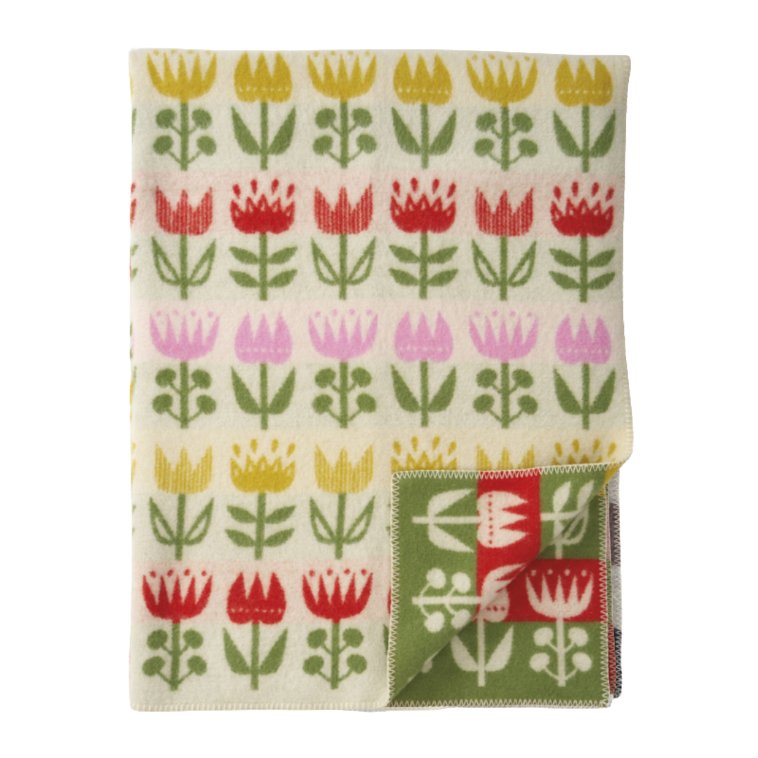 Koc wełniany ekologiczny Klippan Tulip