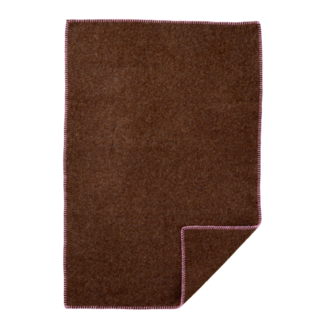 Klippan Wollbabydecke Cozy - Walnuss