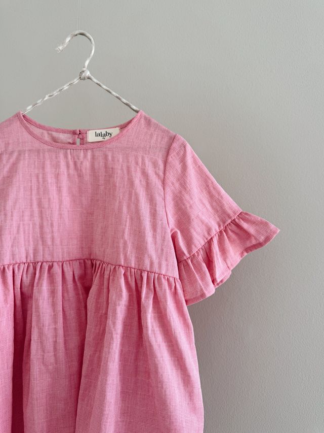 Lalaby Cotton Dress Viola – Raspberry