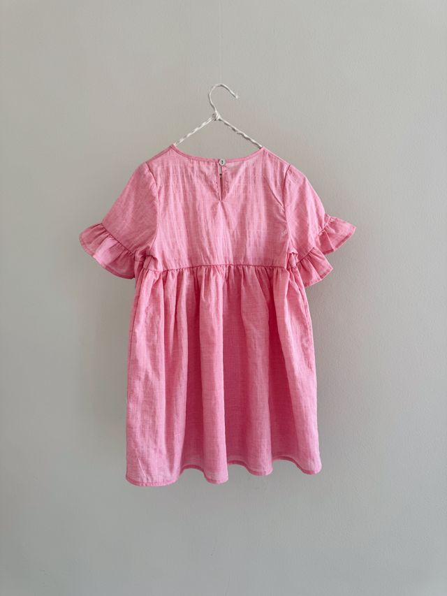 Lalaby Cotton Dress Viola – Raspberry