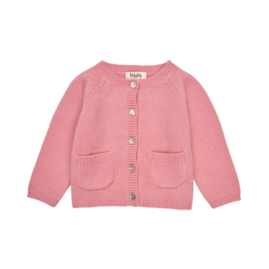 Lalaby Kaschmir-Baby-Cardigan Bobbie – Sorbet