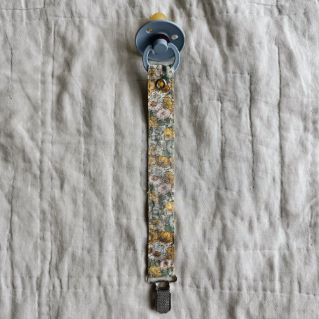 Lalaby Schnullerkette aus Baumwolle – Sunkissed