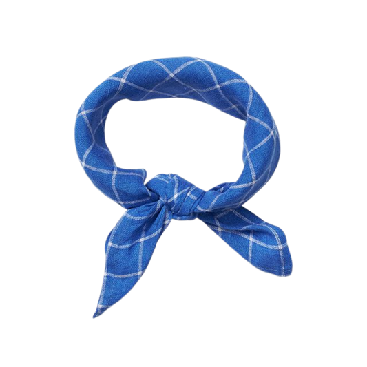 Lalaby Leinen/Baumwolle Bandana Eddie – Art Blue