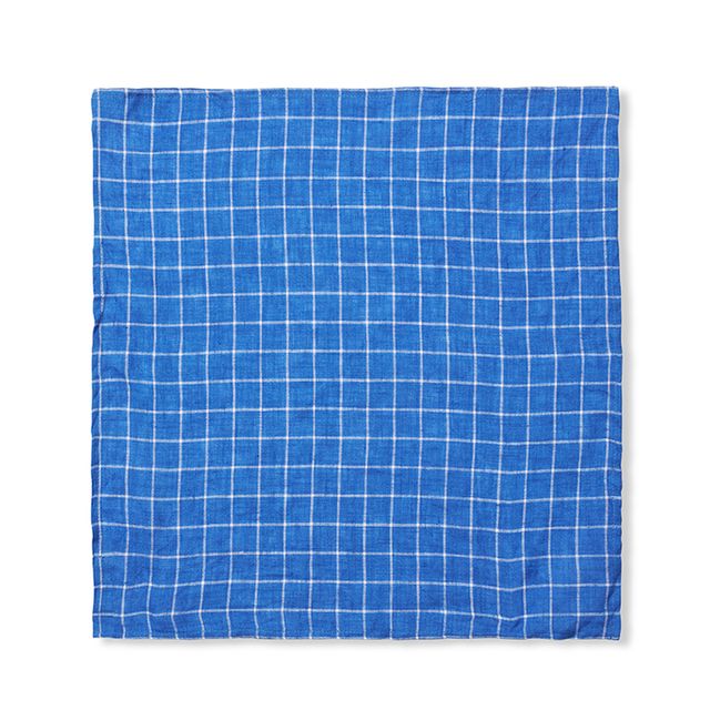 Lalaby linnen/katoenen bandana Vera – Art Blue