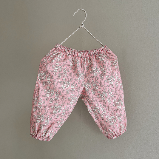 Lalaby broekje Pixi – Pink Flower Cord
