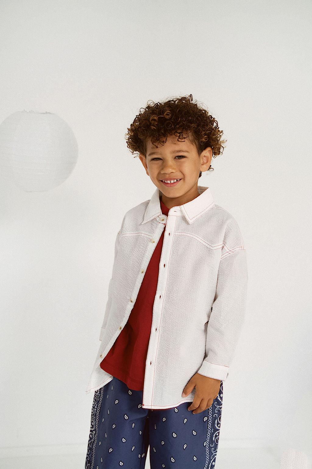 Rory George katoenen bandana broekje - Indigo