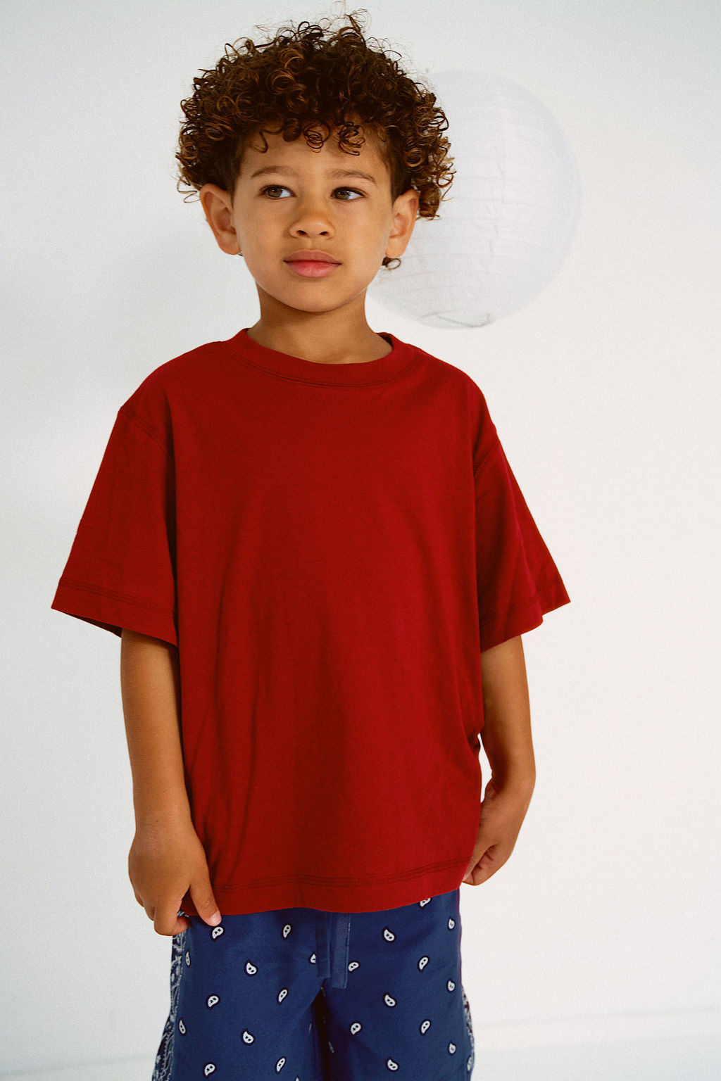 Rory George crew tee - Deep red