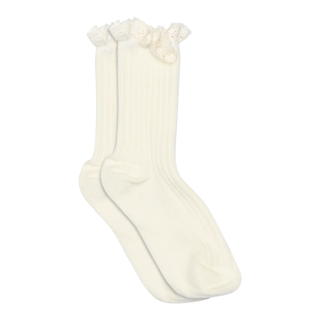 MP Denmark Julia sokjes kant - White