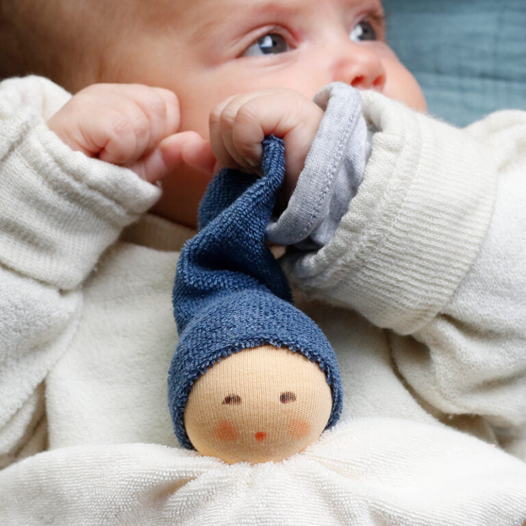 Nänchen Natur knuffeldoekje Nuckel – Dunkelblau