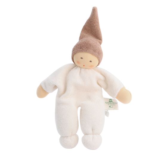 Hvid Teddy Tokki - Mokka