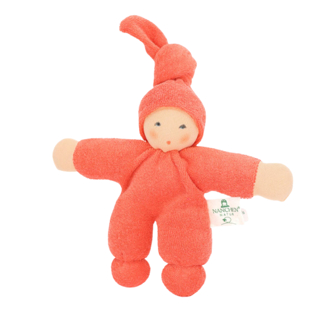 Nänchen Natur knuffelpopje Pimpel - Orangerot