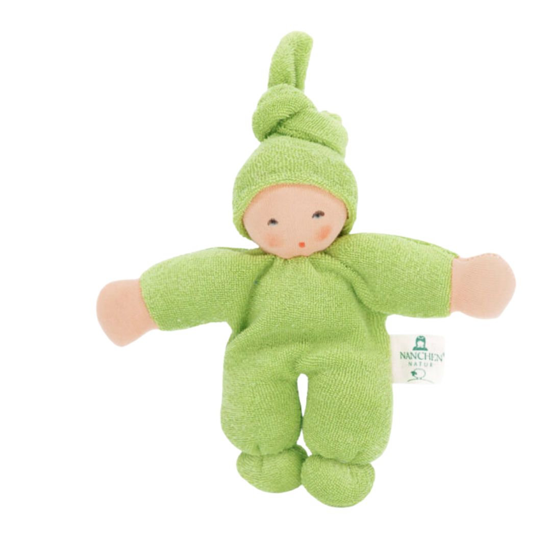 Nänchen Natur knuffelpopje Pimpel - Grün