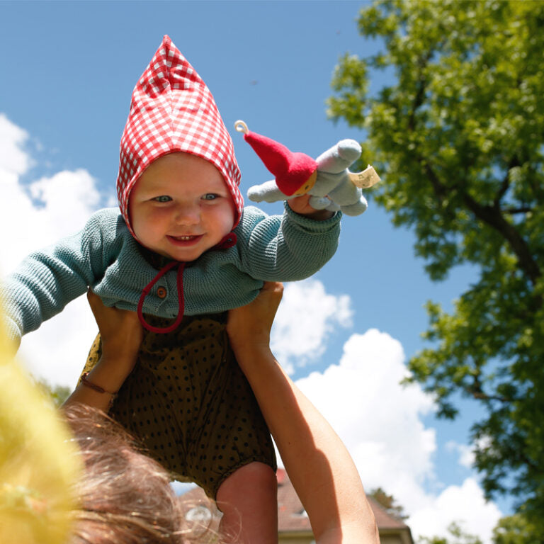 Nänchen Natur knuffelpopje Wichtel - Blau