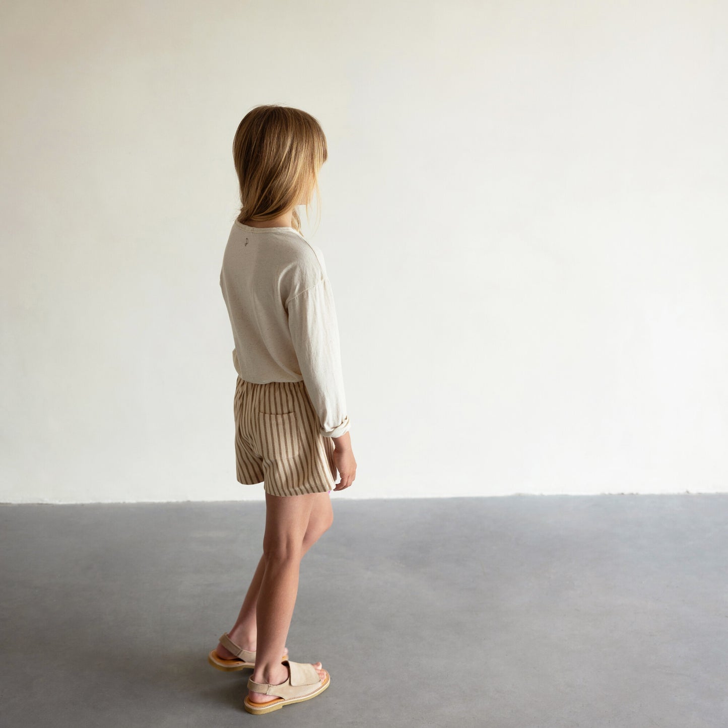 Phil & Phae oversized longsleeve tee linnenmix - Naturel