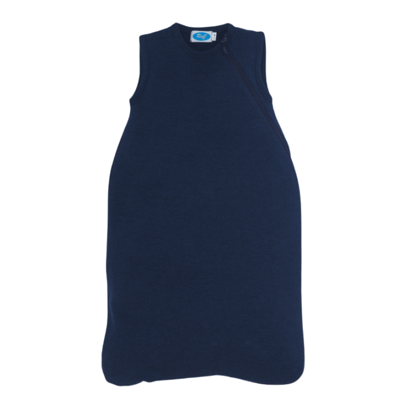 Reiff Schlafsack ohne Ärmel aus Wolle/Seide - Navy