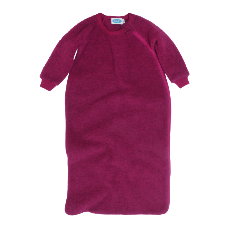 Reiff Wolf Fleece-Schlafsack mit Ärmeln - Beere