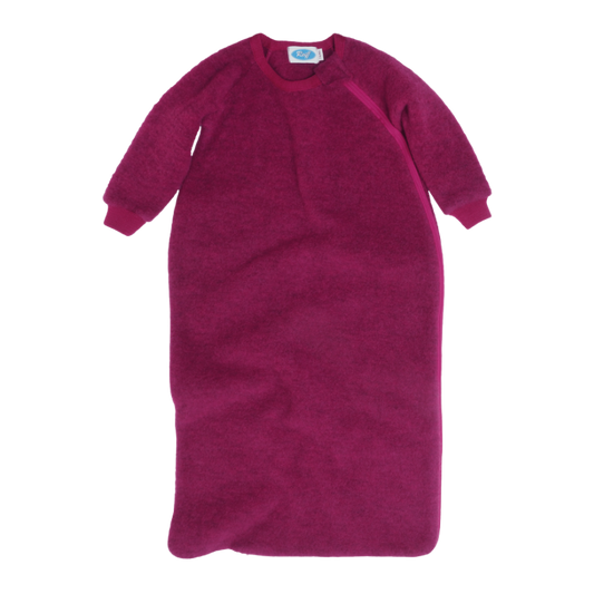 Reiff Wolf Fleece-Schlafsack mit Ärmeln - Beere