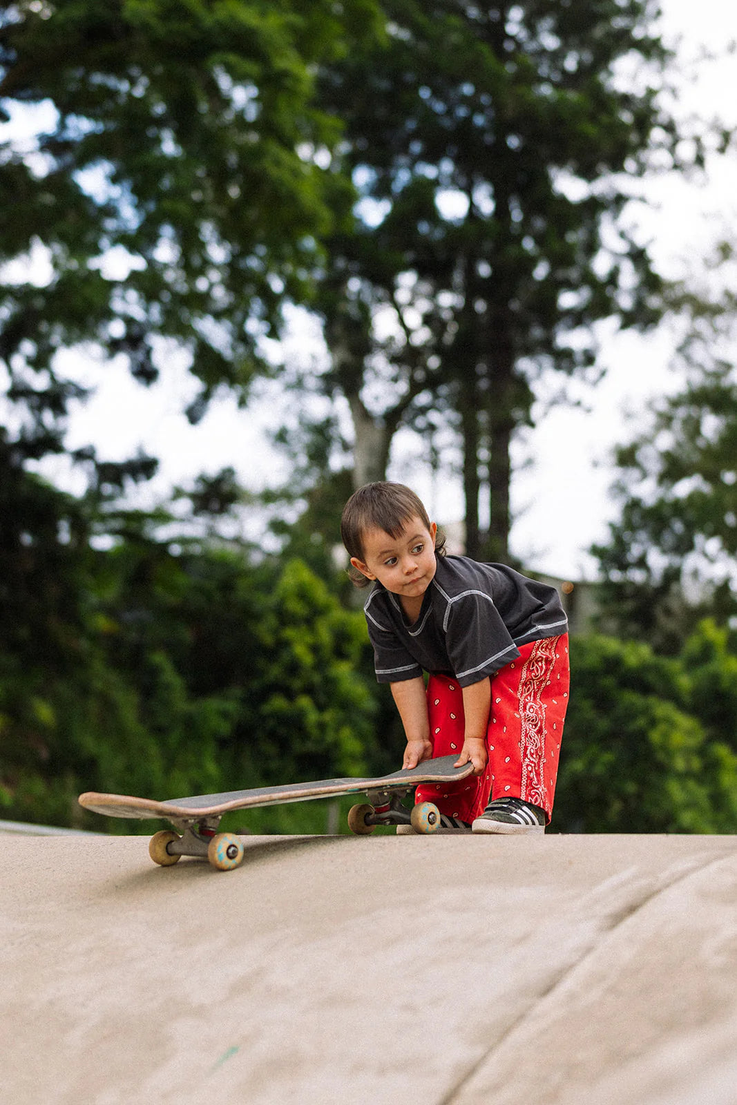 Rory George katoenen bandana broekje - Red