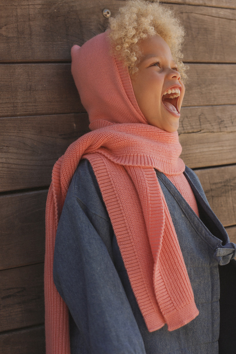 Hvid sjaal Gustave - Bubblegum