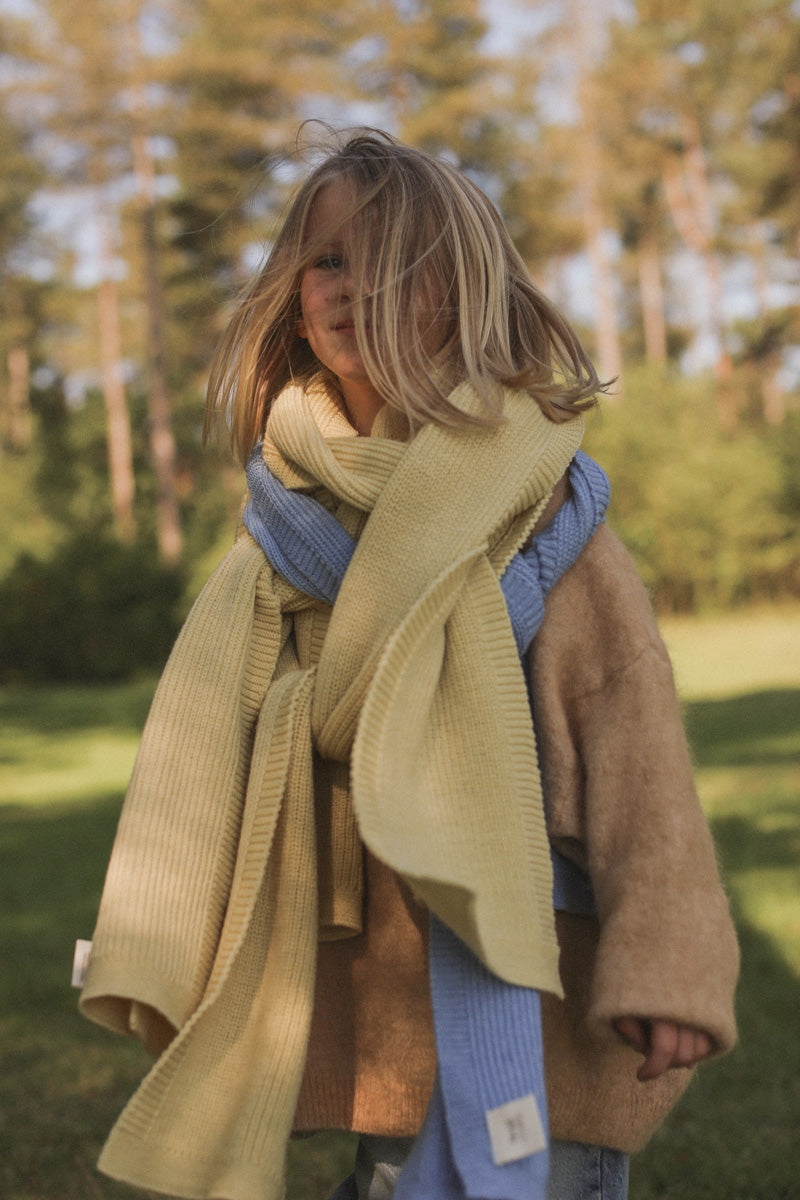 Hvid sjaal Gustave - Light Yellow