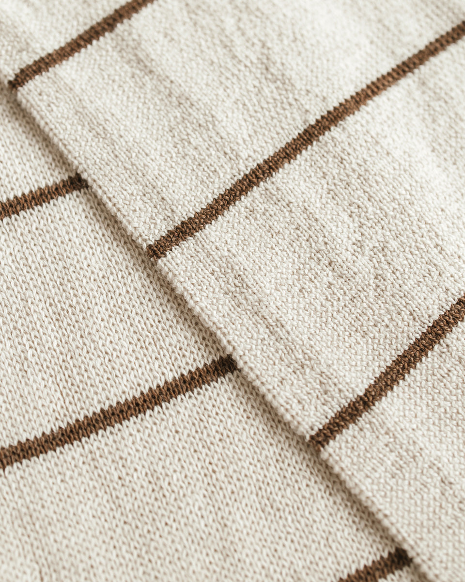 Hvid sjaal Igor - Cream / Mocha